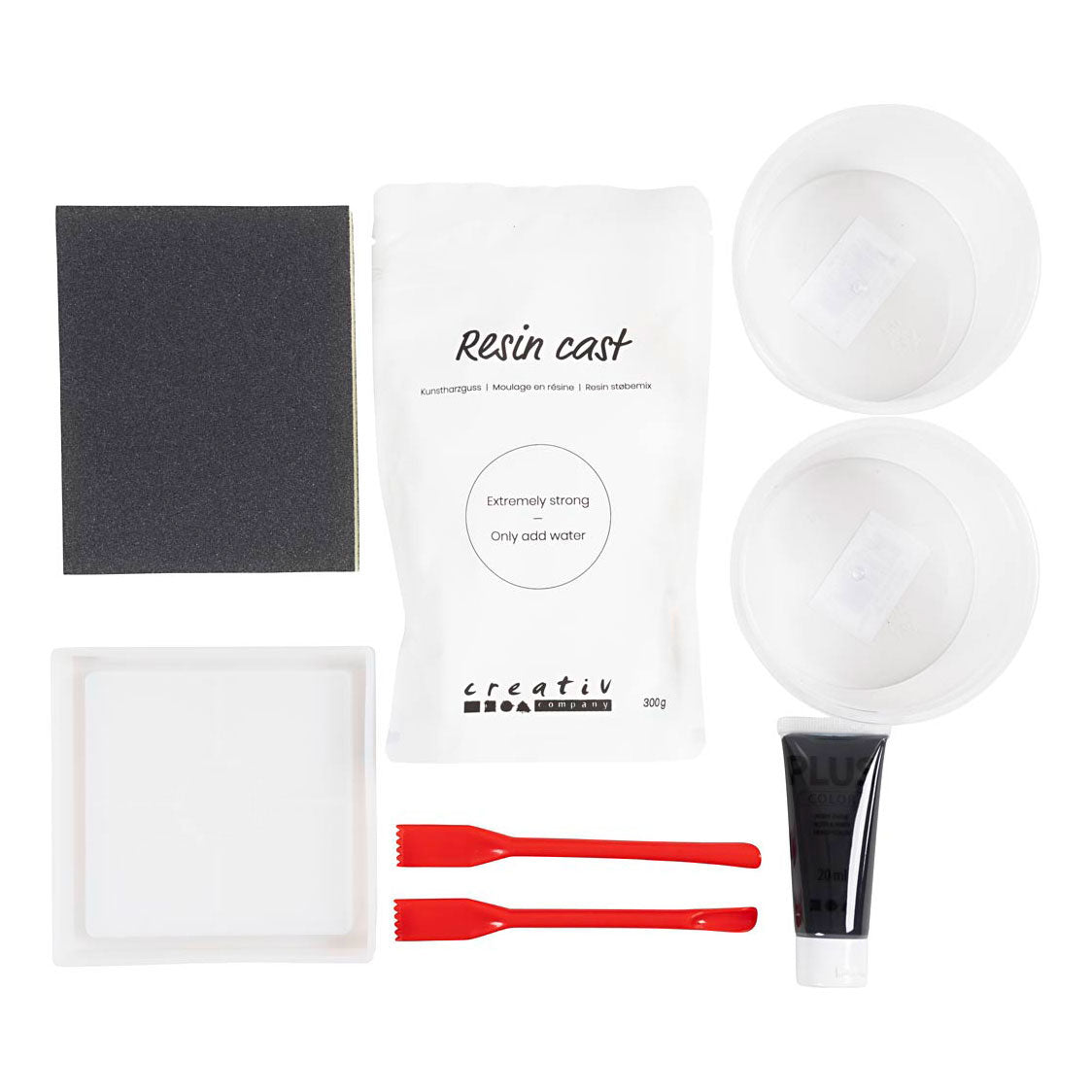 Kreativfirma Hobbyset Resin Gießenschale mit Terrazo