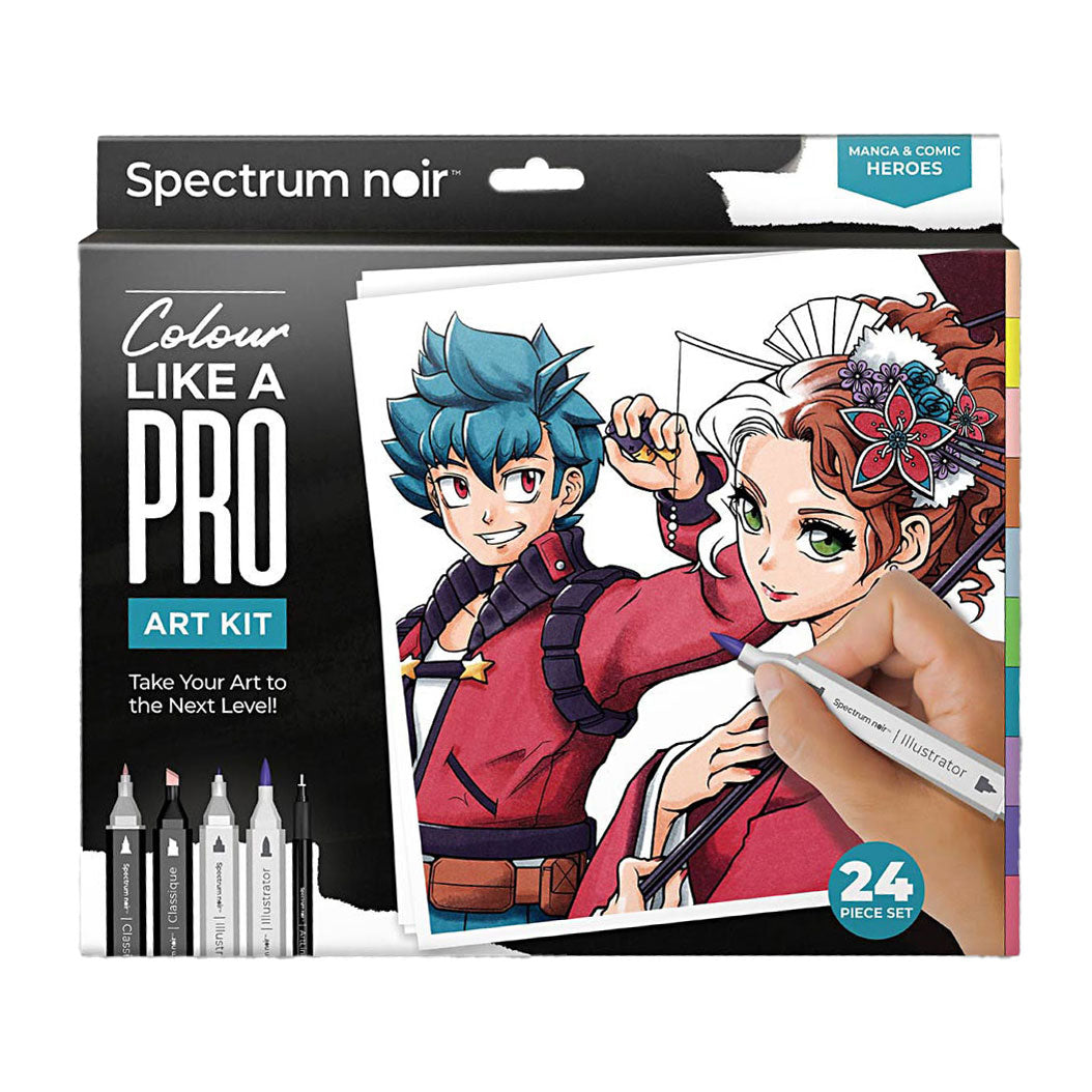 Creativ Company Hobbyset Illustration Manga und Comic Helden Farbset Farb -Set