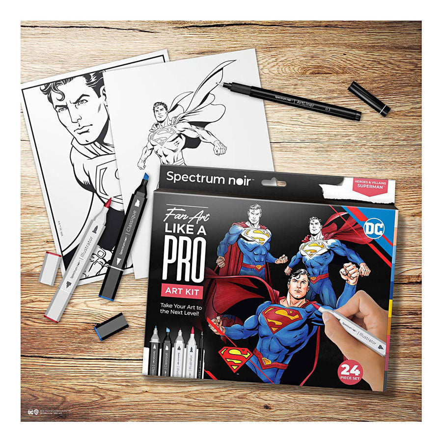 Creativ Company Hobbyset Illustration Comic Helden Superman Farbset