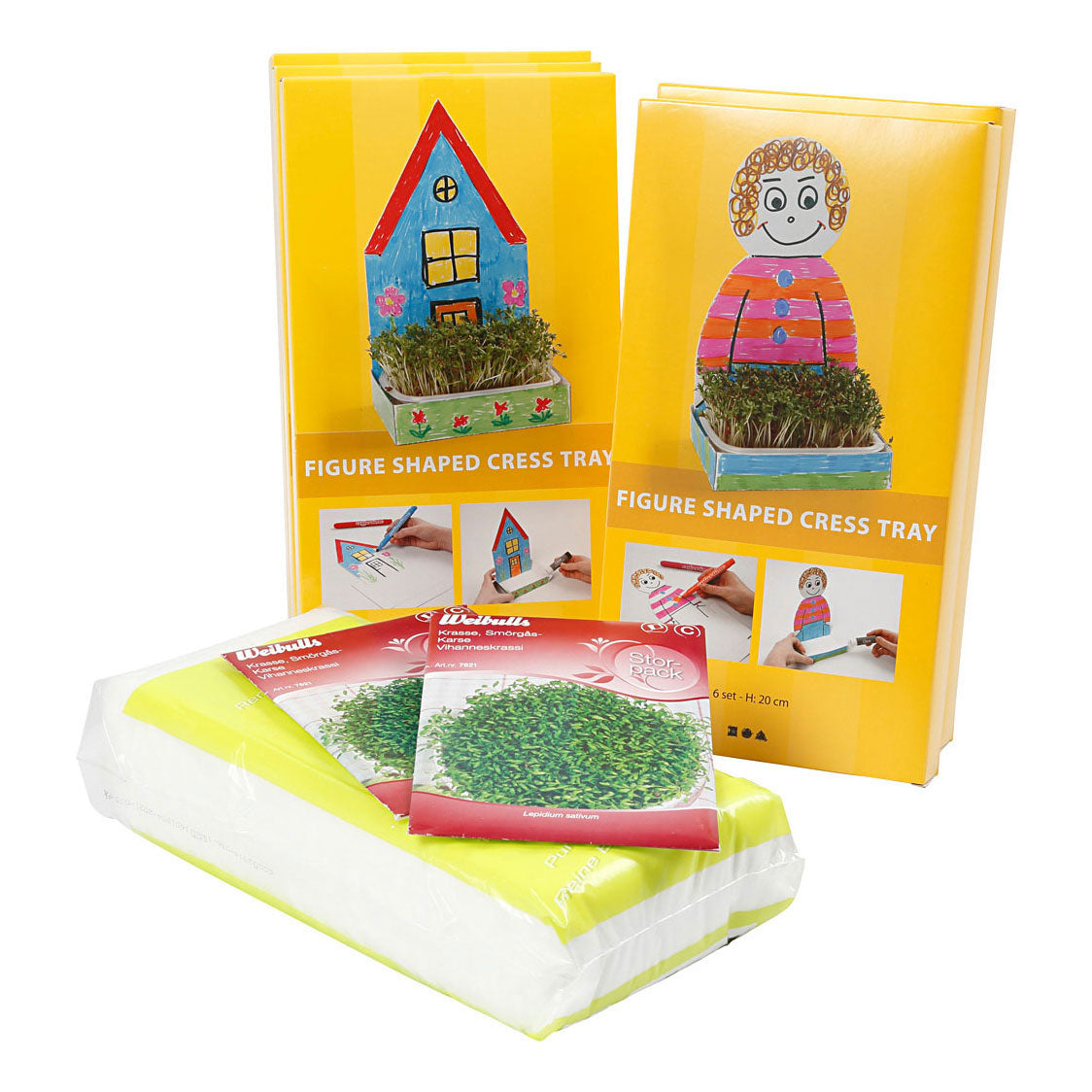Creativ Company Watercress Box mit Figur Weiß, 30..