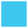Creativ Company Colored Papp Turquoise 270gr, 100 Blätter