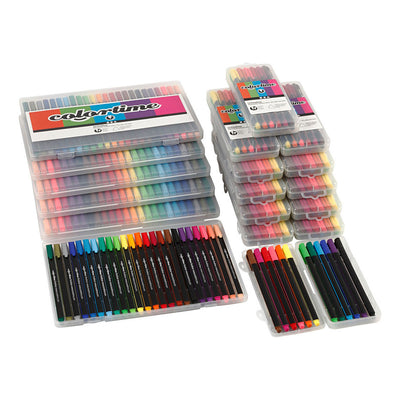 Creativ Company Colortime Fineliners Farben, 18 Anzüge