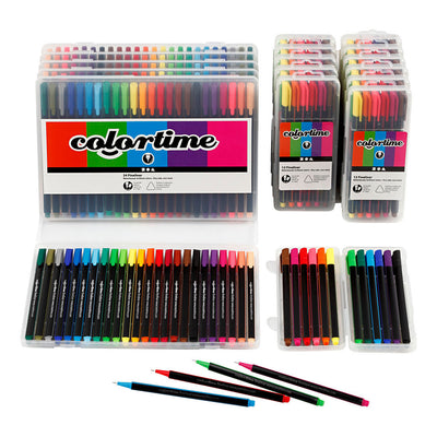 Creativ Company Colortime Fineliners Farben, 18 Anzüge