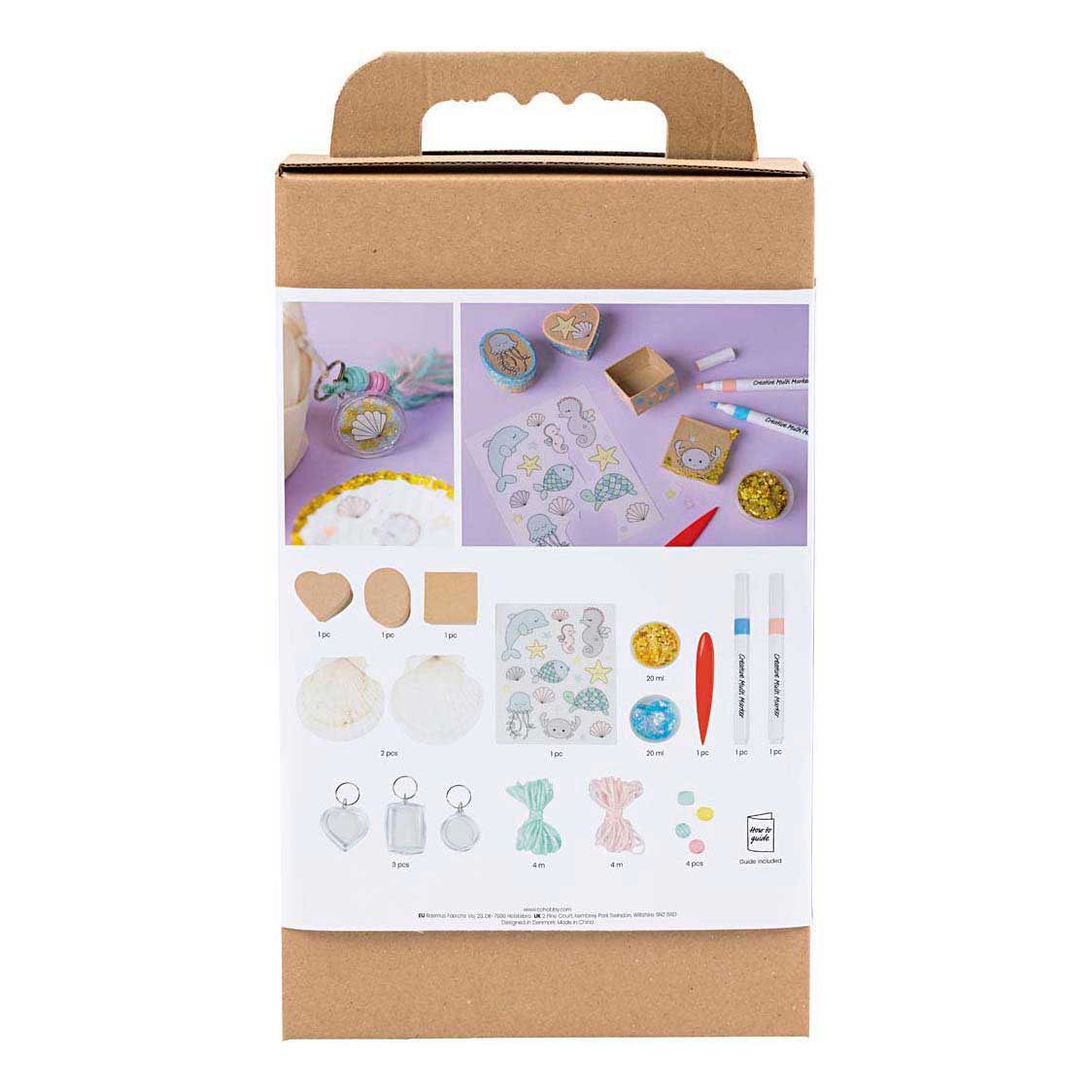 Creativ Company Mini-Hobby-Set – Muscheln und Schlüsselanhänger