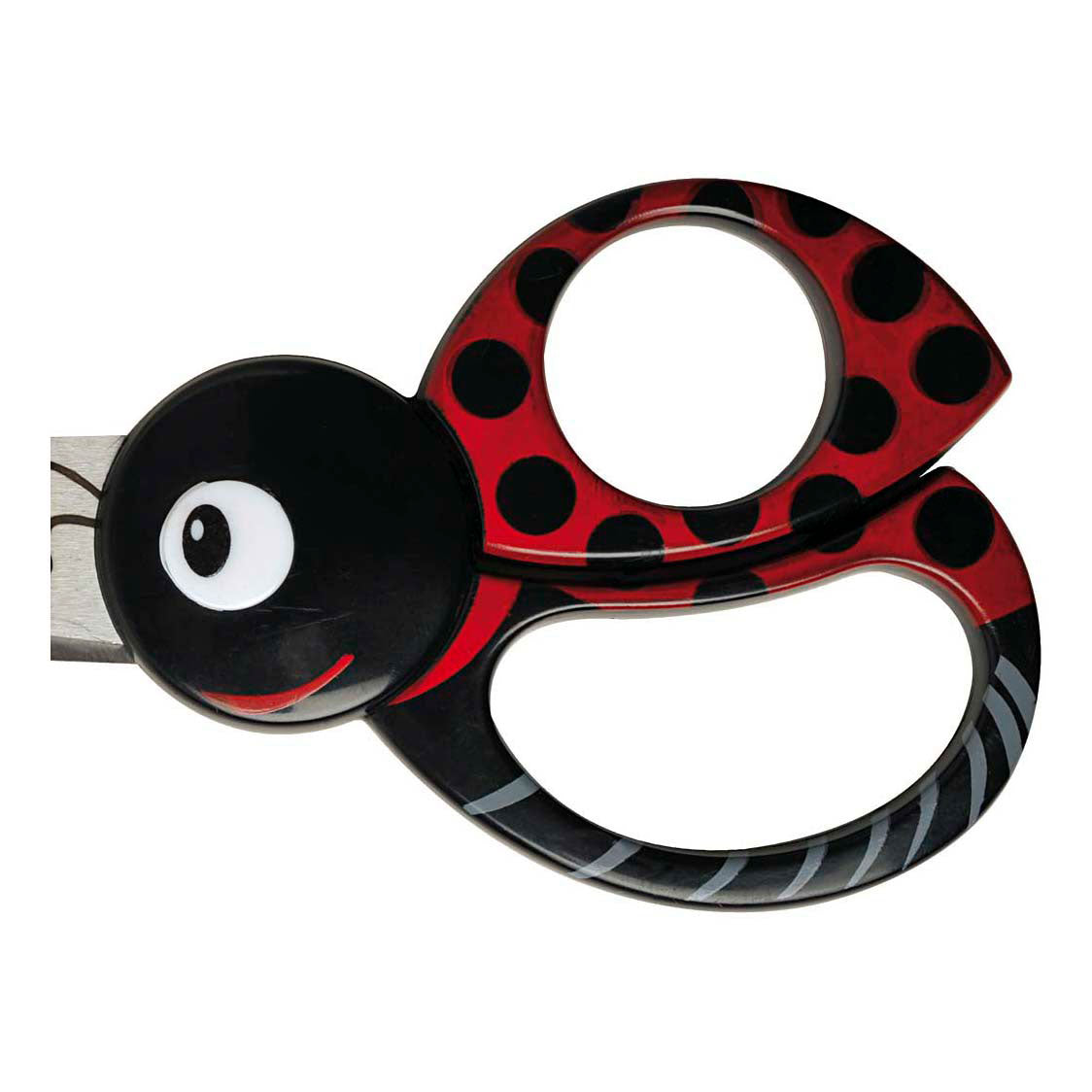 Fiskars Kinderschere mit Tiermotiv, Marienkäfer, L: 13 cm, 1 Stück