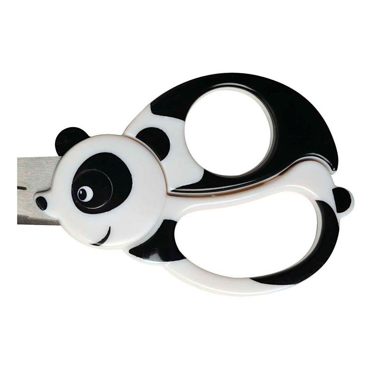 Fiskars Kinderschere mit Tiermotiv, Panda, L: 13 cm, 1 Stück