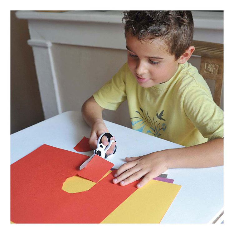 Fiskars Kinderschere mit Tiermotiv, Panda, L: 13 cm, 1 Stück