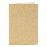 Creativ-Firmenkarten und Umschläge, Kartengröße 10,5 x 15 cm, Umschlaggröße 11,5 x 16,5 cm, Glitzer, 120+250 g, Gold, 4 Set 1 Box - afbeelding 3