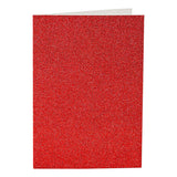 Creativ-Firmenkarten und Umschläge, Kartengröße 10,5 x 15 cm, Umschlaggröße 11,5 x 16,5 cm, Glitzer, 110+250 g, rot, 4 Set 1 Box - afbeelding 3