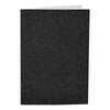 Creativ-Firmenkarten und Umschläge, Kartengröße 10,5 x 15 cm, Umschlaggröße 11,5 x 16,5 cm, Glitzer, 110+250 g, schwarz, 4 Set 1 Box