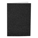 Creativ-Firmenkarten und Umschläge, Kartengröße 10,5 x 15 cm, Umschlaggröße 11,5 x 16,5 cm, Glitzer, 110+250 g, schwarz, 4 Set 1 Box - afbeelding 3