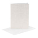 Creativ-Firmenkarten und Umschläge, Kartengröße 10,5 x 15 cm, Umschlaggröße 11,5 x 16,5 cm, Glitzer, 120+250 g, weiß, 4 Set 1 Box