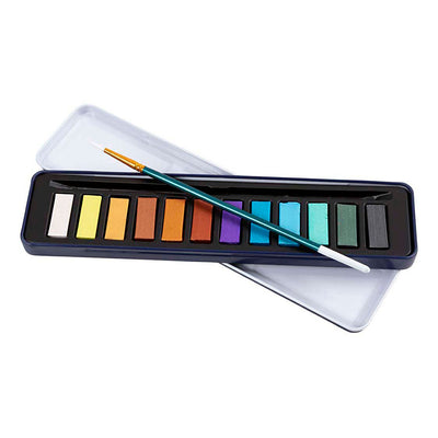 Colortime Aquarell-Set, Metallic-Farben, 12 Farben 1 Box