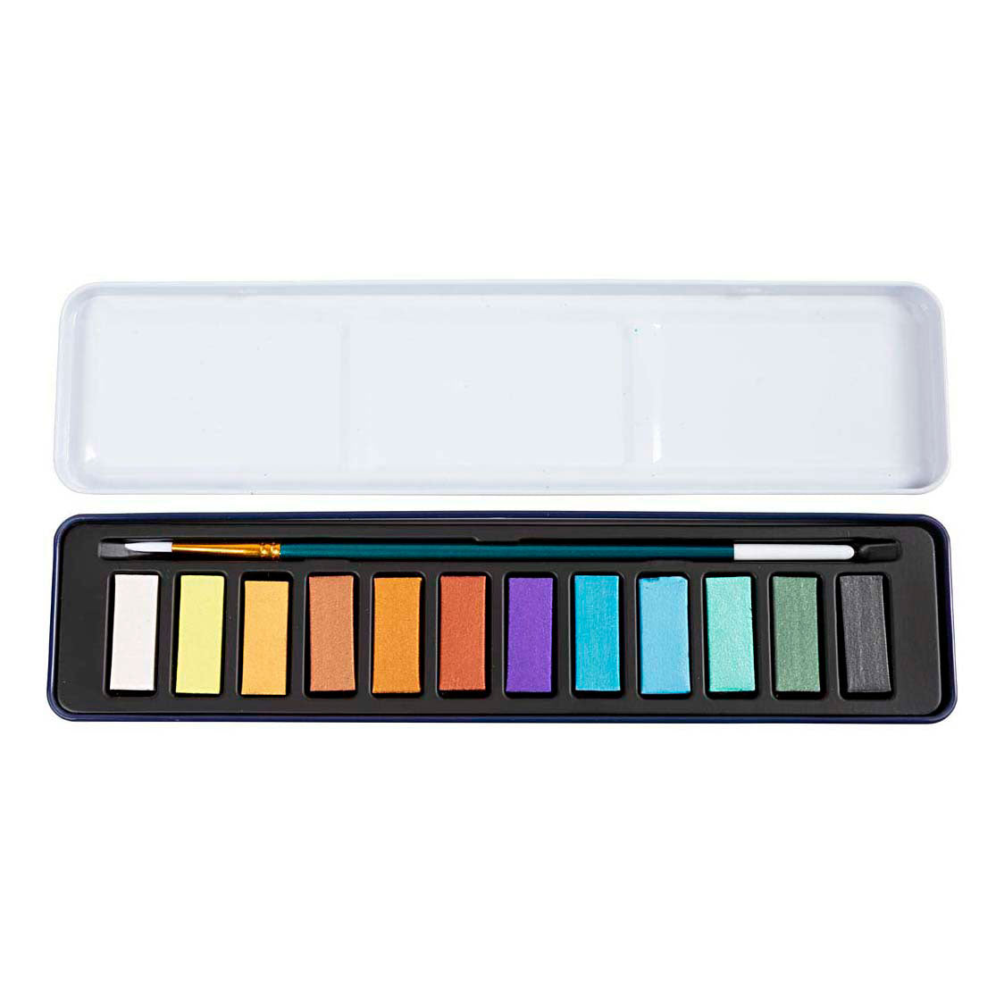 Colortime Aquarell-Set, Metallic-Farben, 12 Farben 1 Box