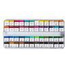 Creativ Company Art Aquarellfarbe, ½ Näpfchen, Größe 10x15x20 mm, Standardfarben, 48 Farben 1 Box