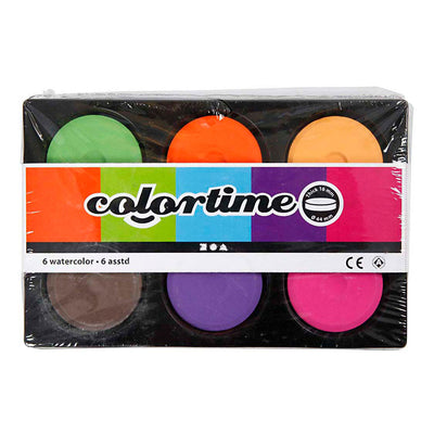 Colortime Aquarell, H: 16 mm, T 44 mm, zusätzliche Farben, 1 Box