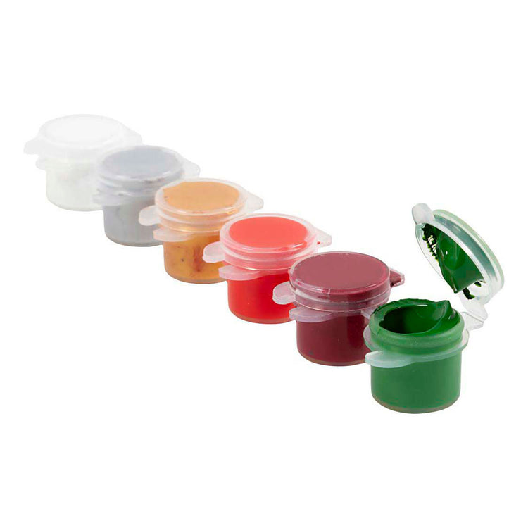 Creativ Company Plus Color Acrylfarbe, Weihnachtsfarbe, 6x5 ml 1 Dose