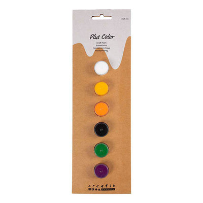 Creativ Company Plus Color Acrylfarbe, Halloweenfarben, 6x5 ml 1 Box
