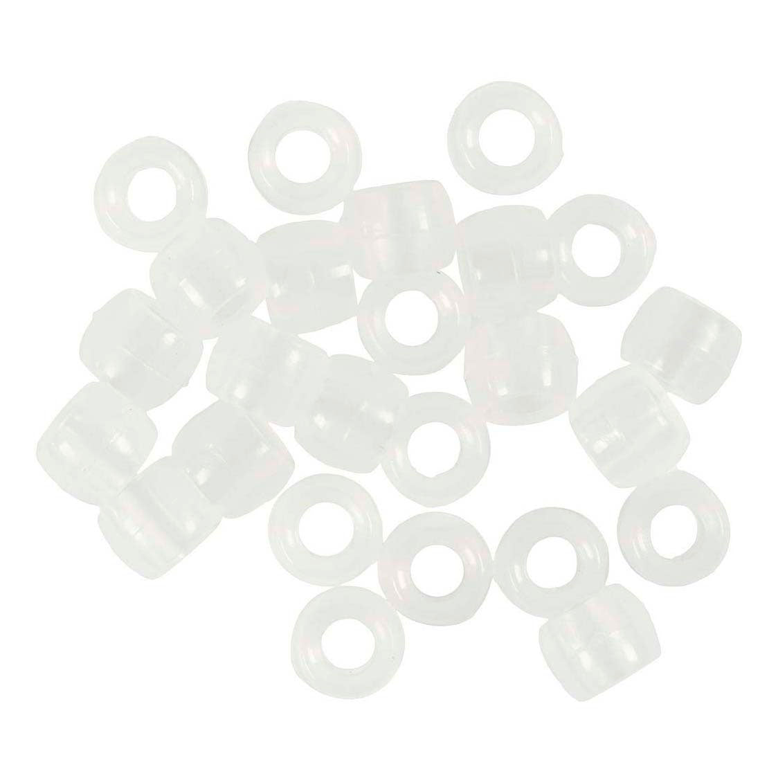 Creativ Company UV-Perlen, L: 6 mm, D 8 mm, Lochgröße 4 mm, ca. Über 1800 Stück, verschiedene Farben, 320 g, 700 ml, 1 Karton