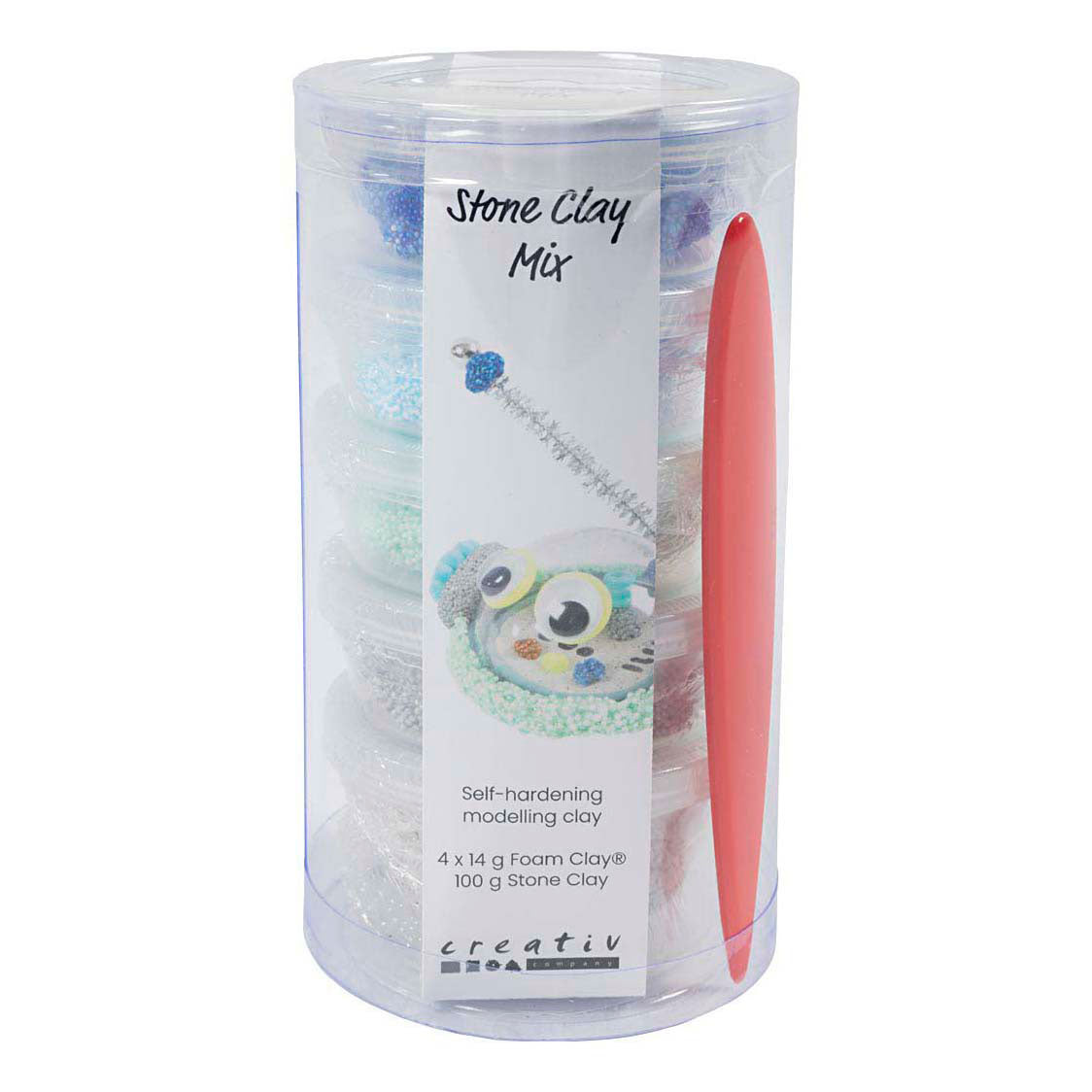 Creativ Company Stein-Ton-Mix, Blau-Grün-Harmonie, 1 Box