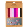 Creativ Company Krepppapier, Blatt 25 x 60 cm, Kreppverhältnis: 180 %, 105 g, Lila-Rosa-Harmonie, 8 Blatt 1 Karton