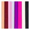 Creativ Company Krepppapier, Blatt 25 x 60 cm, Kreppverhältnis: 180 %, 105 g, Lila-Rosa-Harmonie, 8 Blatt 1 Karton