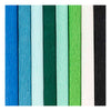 Creativ Company Krepppapier, Blatt 25 x 60 cm, Kreppverhältnis: 180 %, 105 g, blau-grüne Harmonie, 8 Blatt 1 Karton