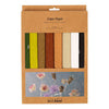 Creativ Company Krepppapier, Blatt 25x60 cm, Kreppverhältnis: 180 %, 105 g, natur, 8 Blatt 1 Karton