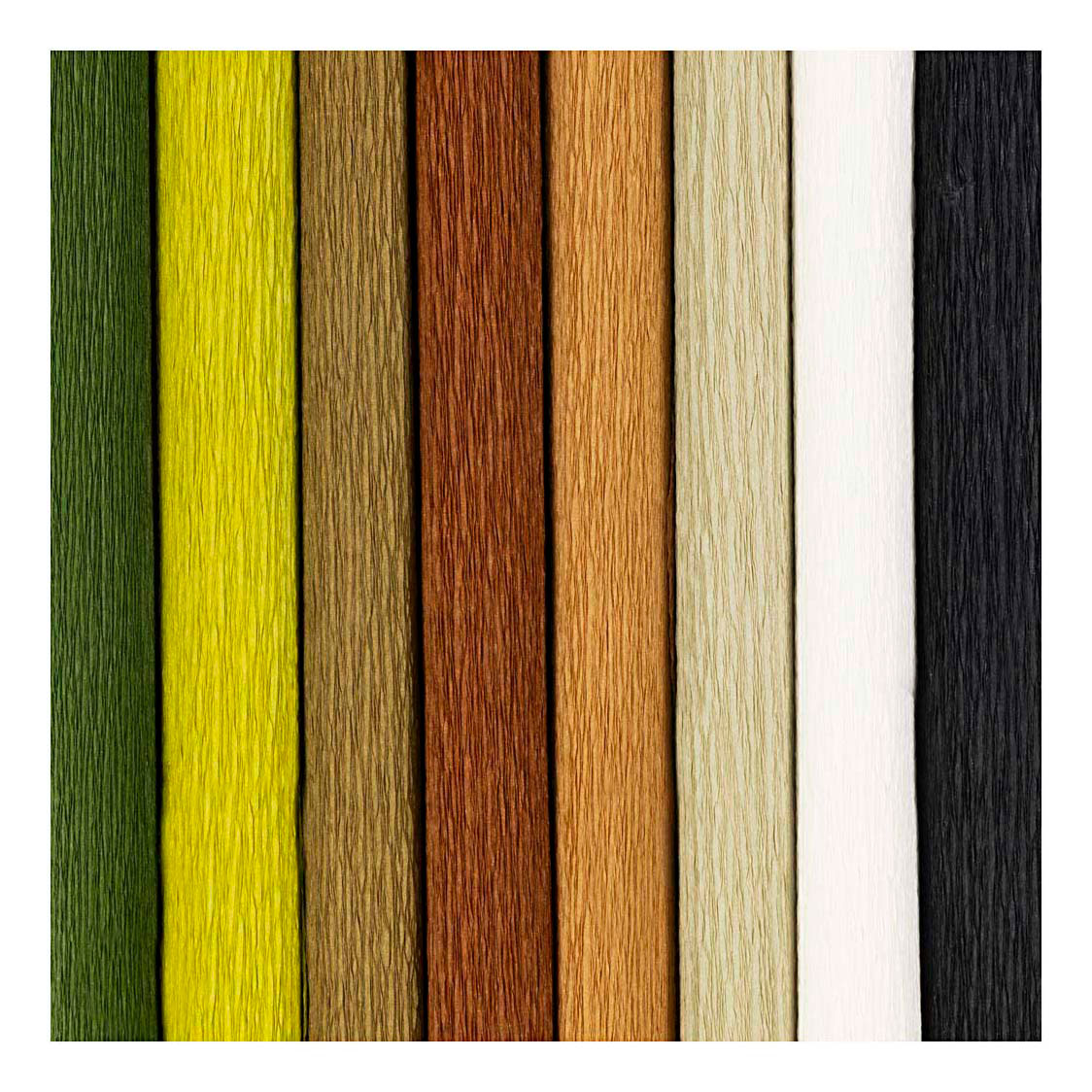 Creativ Company Krepppapier, Blatt 25x60 cm, Kreppverhältnis: 180 %, 105 g, natur, 8 Blatt 1 Karton