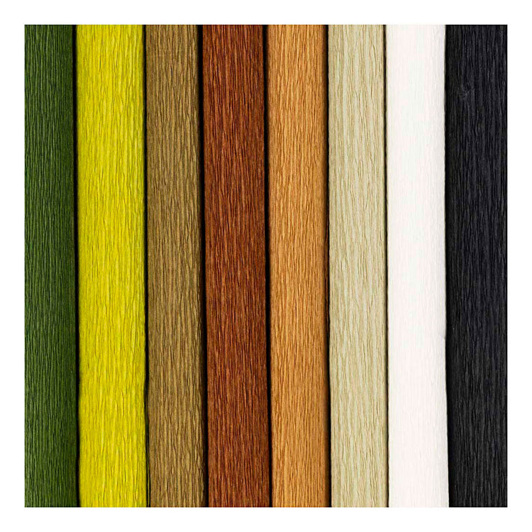 Creativ Company Krepppapier, Blatt 25x60 cm, Kreppverhältnis: 180 %, 105 g, natur, 8 Blatt 1 Karton