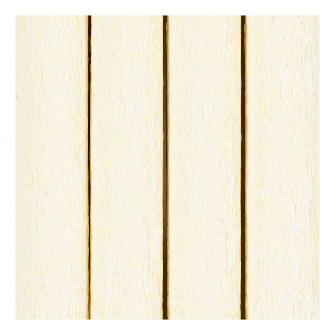 Creativ Company Krepppapier, Blatt 25 x 60 cm, Kreppverhältnis: 180 %, 105 g, gebrochenes Weiß, 4 Blatt 1 Karton