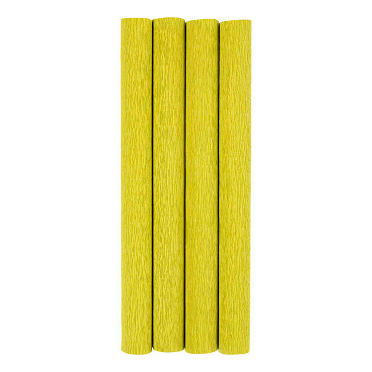 Creativ Company Krepppapier, Blatt 25x60 cm, Kreppverhältnis: 180 %, 105 g, hellgrün, 4 Blatt 1 Karton