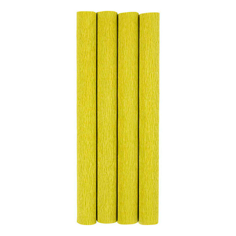 Creativ Company Krepppapier, Blatt 25x60 cm, Kreppverhältnis: 180 %, 105 g, hellgrün, 4 Blatt 1 Karton
