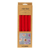 Creativ Company Krepppapier, Blatt 25x60 cm, Kreppverhältnis: 180 %, 105 g, rot, 4 Blatt 1 Karton