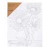 Creativ Company Malleinwand mit Druck, große Blumen, D: 1,6 cm, Größe 24x30 cm, 360 g, 1 Stück
