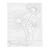 Creativ Company Malleinwand mit Druck, große Blumen, D: 1,6 cm, Größe 24x30 cm, 360 g, 1 Stück