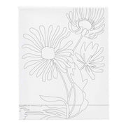 Creativ Company Malleinwand mit Druck, große Blumen, D: 1,6 cm, Größe 24x30 cm, 360 g, 1 Stück - afbeelding 1