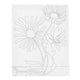 Creativ Company Malleinwand mit Druck, große Blumen, D: 1,6 cm, Größe 24x30 cm, 360 g, 1 Stück