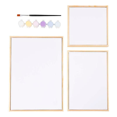 Creativ Company-Mix aus gespannter Leinwand, Pastellfarben, 1 Box