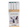 Creativ Company Zeichenmarker, Strichstärke 1+8 mm, Naturfarben, 12 Stück 1 Box