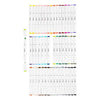 Creativ Company Zeichenstift, Strichstärke 1+8 mm, Standardfarben, 48 Stück 1 Box