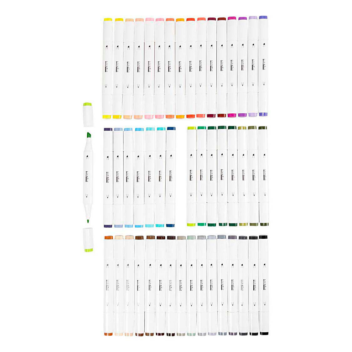 Creativ Company Zeichenstift, Strichstärke 1+8 mm, Standardfarben, 48 Stück 1 Box