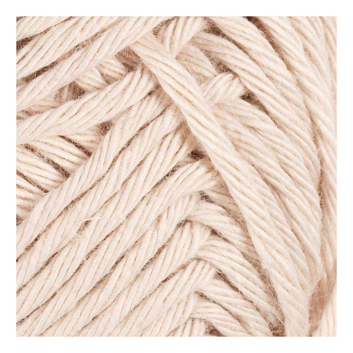 Creativ Company Baumwollgarn, Größe 8 8, L: 80-85 m, Sandfarbe, 50 g 1 Knäuel