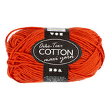 Creativ Company Baumwollgarn, Größe 8 8, L: 80-85 m, rot, 50 g 1 Knäuel - afbeelding 1