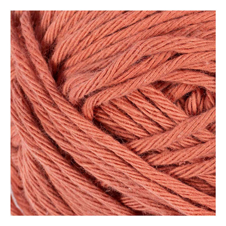 Creativ Company Baumwollgarn, Größe 8 8, L: 80-85 m, Terrakotta, 50 g 1 Knäuel