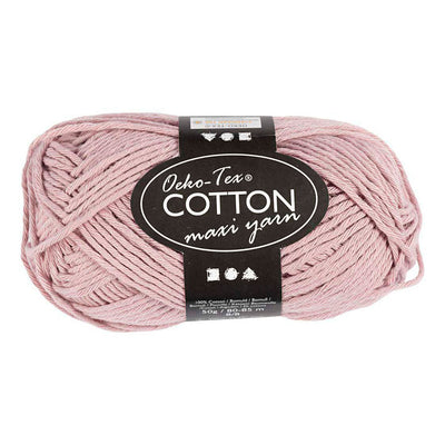 Creativ Company Baumwollgarn, Größe 8 8, L: 80-85 m, Lavendel, 50 g 1 Knäuel