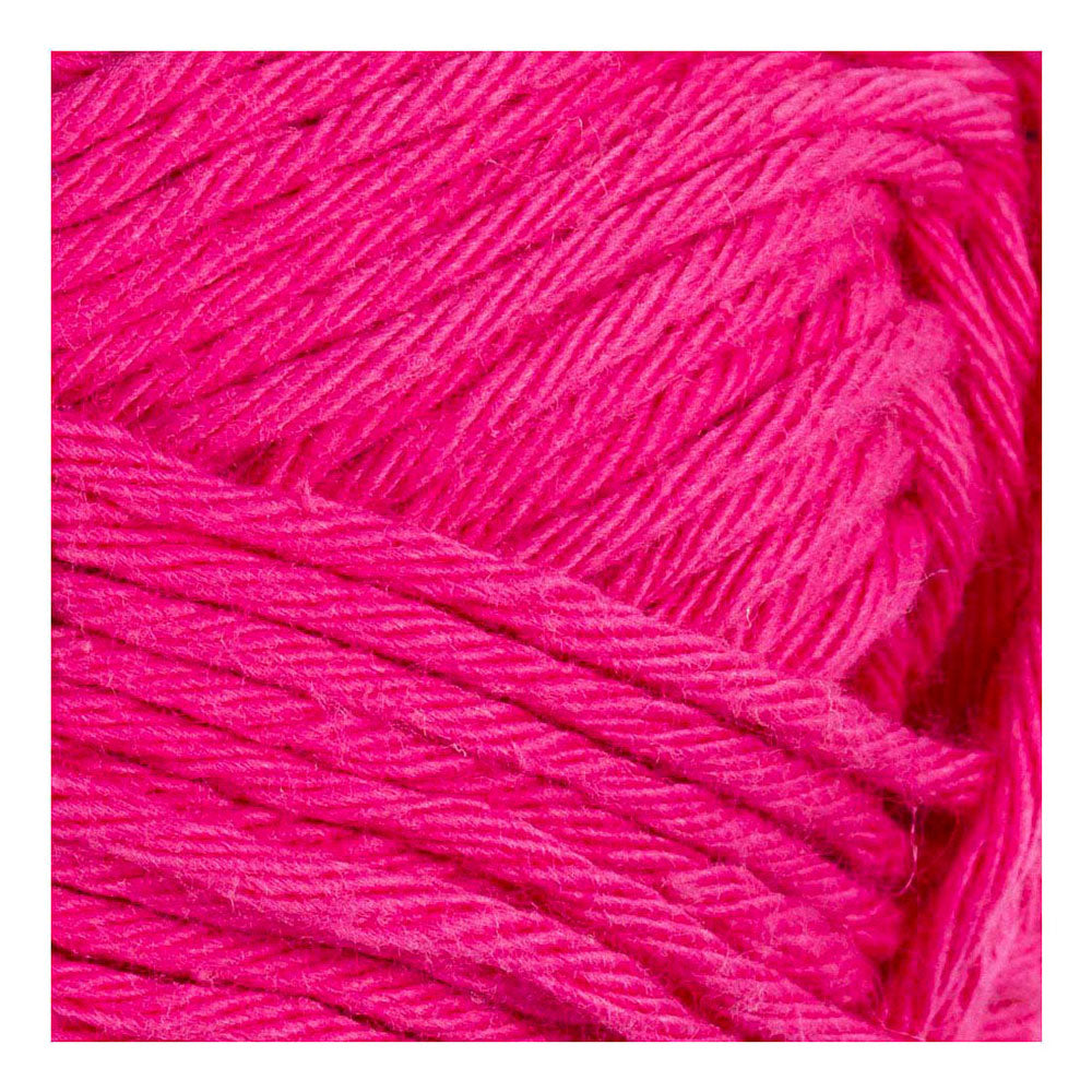 Creativ Company Baumwollgarn, Größe 8 8, L: 80-85 m, rosa, 50 g 1 Knäuel