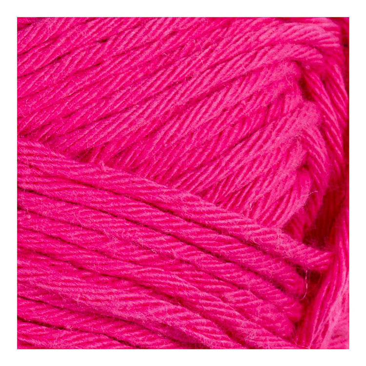 Creativ Company Baumwollgarn, Größe 8 8, L: 80-85 m, rosa, 50 g 1 Knäuel