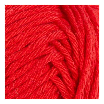 Creativ Company Baumwollgarn, Größe 8 8, L: 80-85 m, dunkelrot, 50 g 1 Knäuel