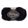 Creativ Company Baumwollgarn, Größe 8 8, L: 80-85 m, schwarz, 50 g 1 Knäuel